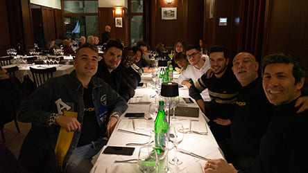 Convention BEEVOIP, al ristorante tutti insieme in centro a Milano. Ci hanno consigliato un ottimo vino che abbiamo molto apprezzato
